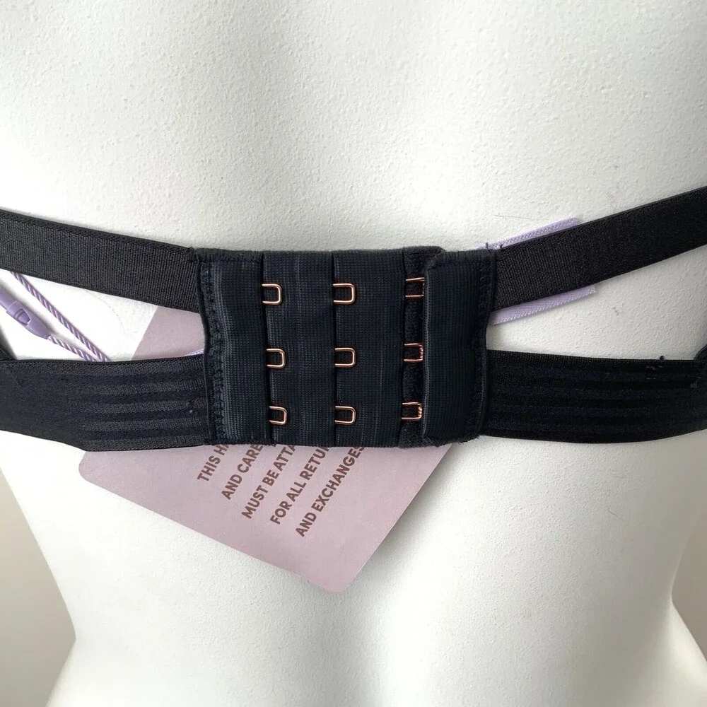 Rihanna Savage X Fenty T-shirt Underwire Bra Black 36DDD